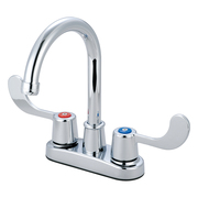 Olympia Faucets Two Handle Bar Faucet, NPSM, Bar, Polished Chrome, Number of Holes: 2 or 3 Hole B-8170